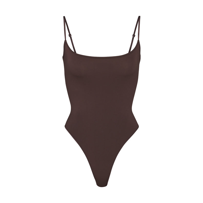 ESSENTIAL CAMI BODYSUIT - ESPRESSO | SKIMS