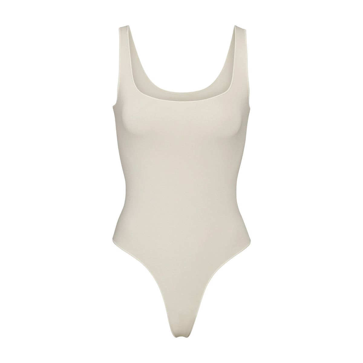 ESSENTIAL SCOOP NECK BODYSUIT - BONE | SKIMS