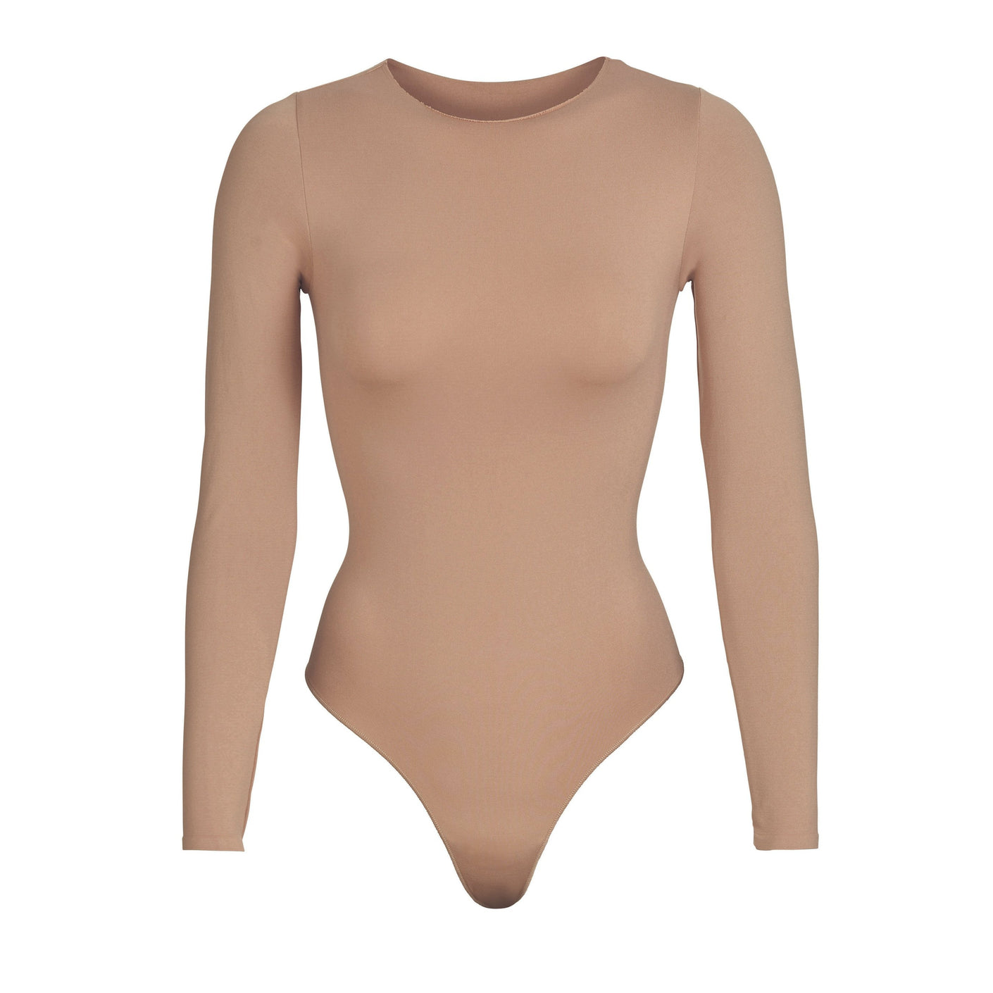 SEAMLESS SCULPT LONG SLEEVE THONG BODYSUIT | SIENNA