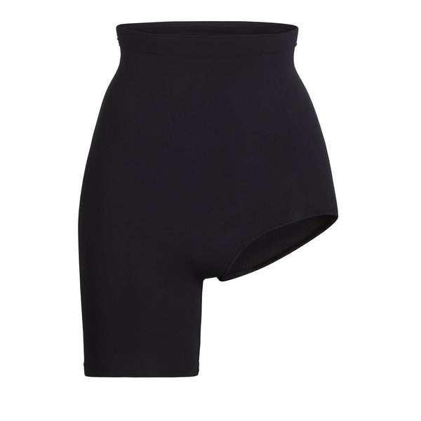 Yummie Black Basic Layers High Waist Firm Control Skirt Slip, US