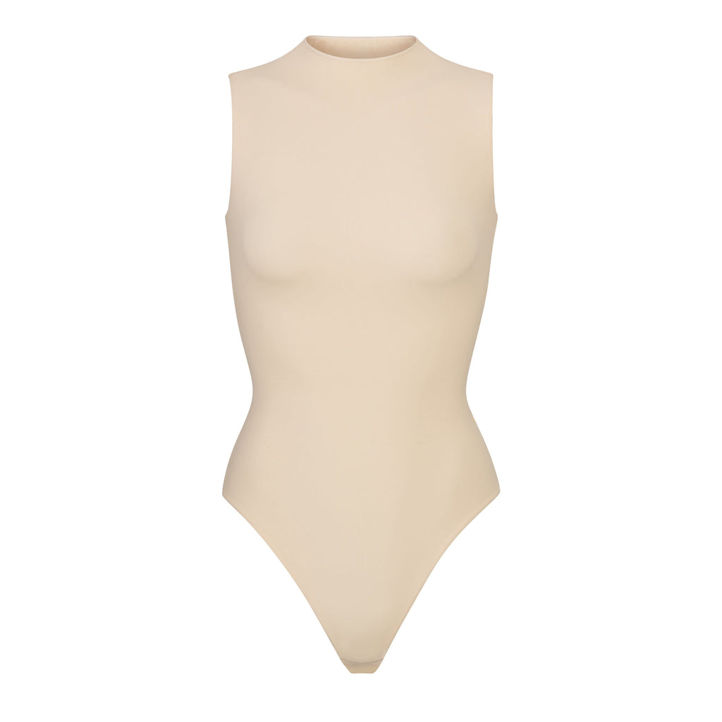 Fits Everybody Sleeveless Mock Neck Bodysuit - Sand | SKIMS