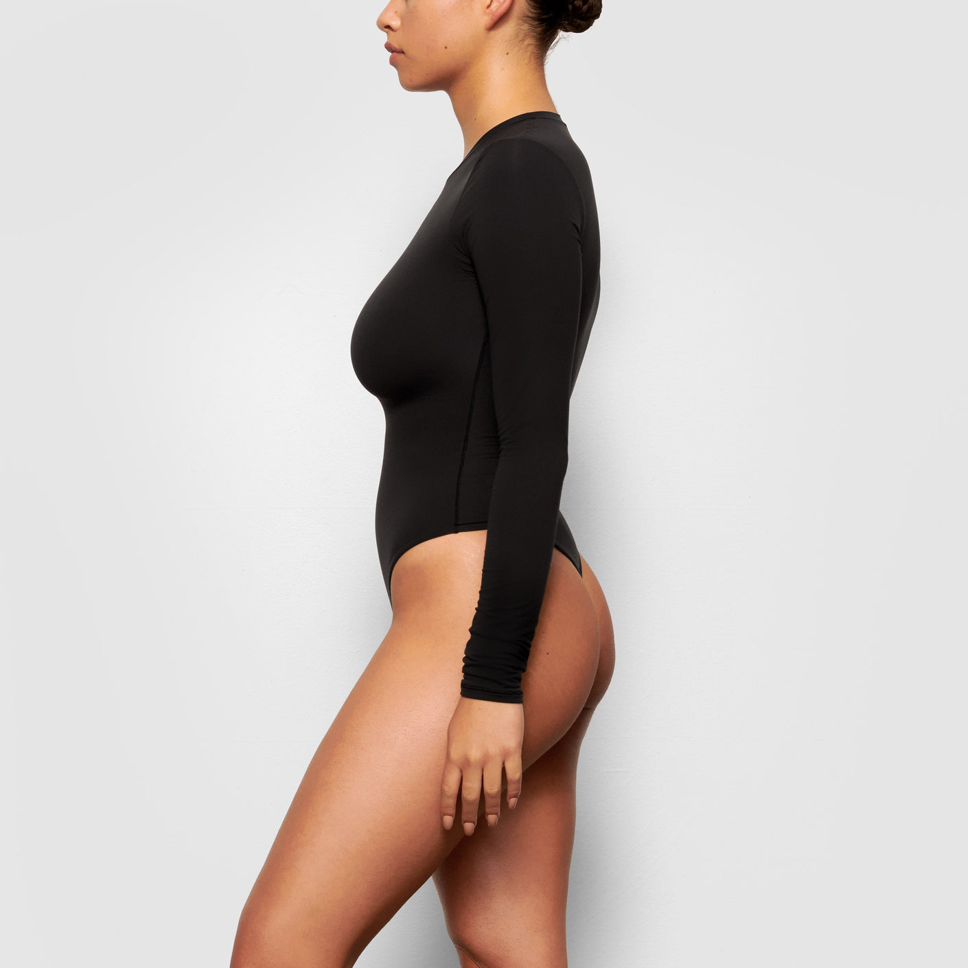 Bodysuit, Lace, black, long sleeve & more