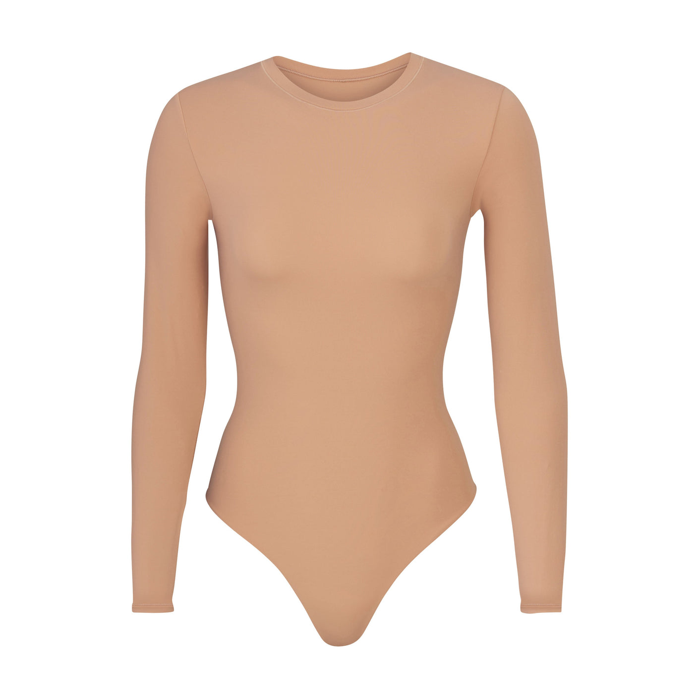 SKIMS Fits Everybody Long Sleeve Bodysuit NWT M Tan Size M