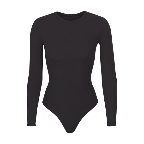  Thong Bodysuit for Women Tummy Control V Neck Long Sleeve  Bodysuit Tops T Shirt Jumpsuit (Color : Black, Size : Medium) : Clothing,  Shoes & Jewelry