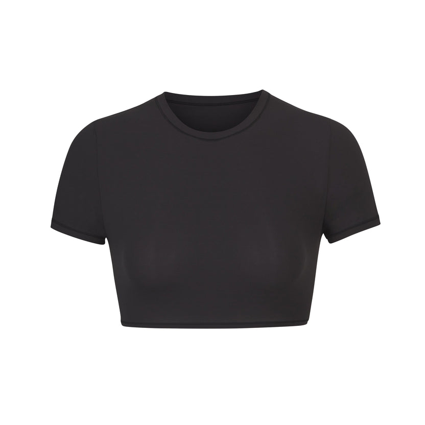 Fits Everybody Super Cropped T-Shirt - Onyx | SKIMS