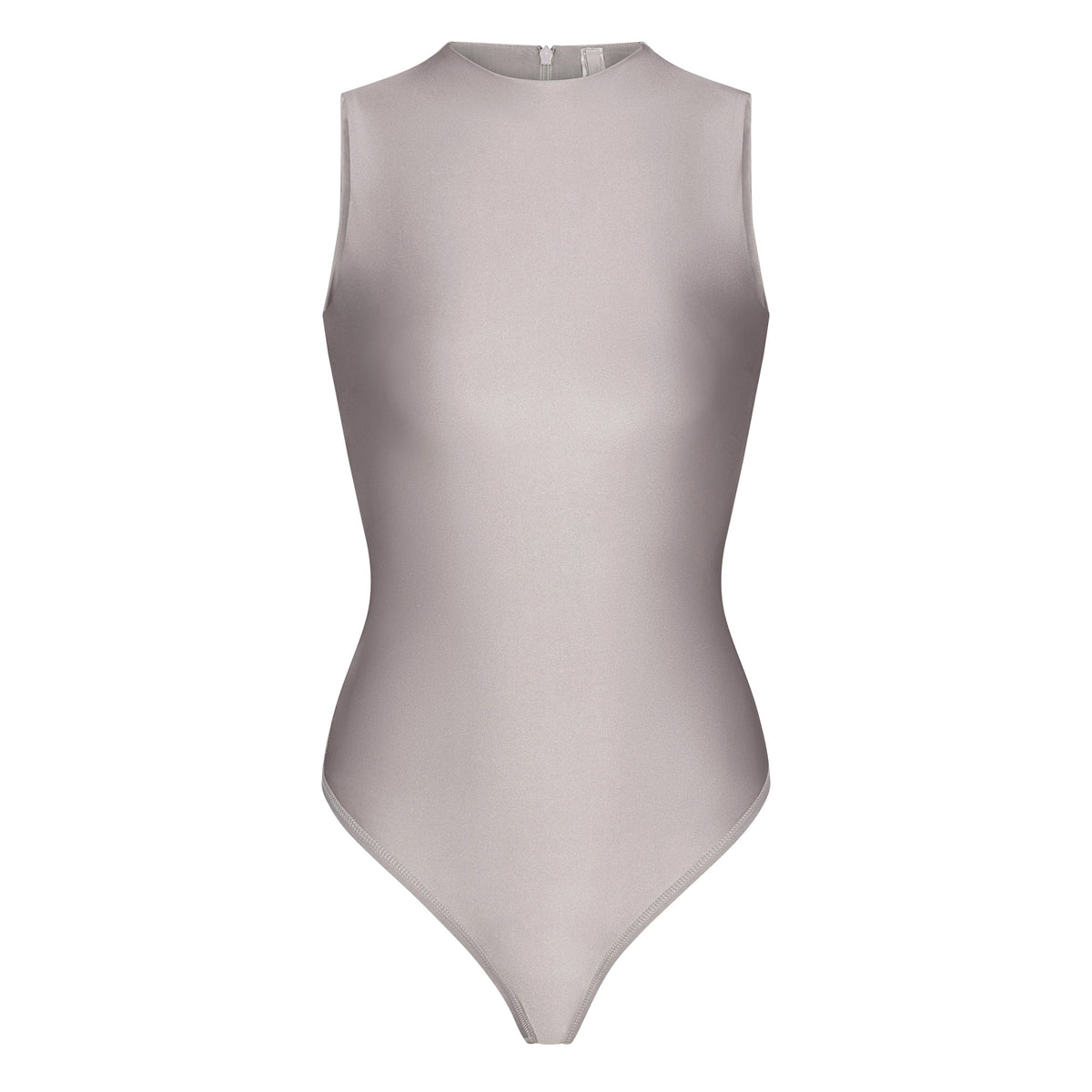 SKIMS Disco Mock Neck Bodysuit - Silver | SKIMS