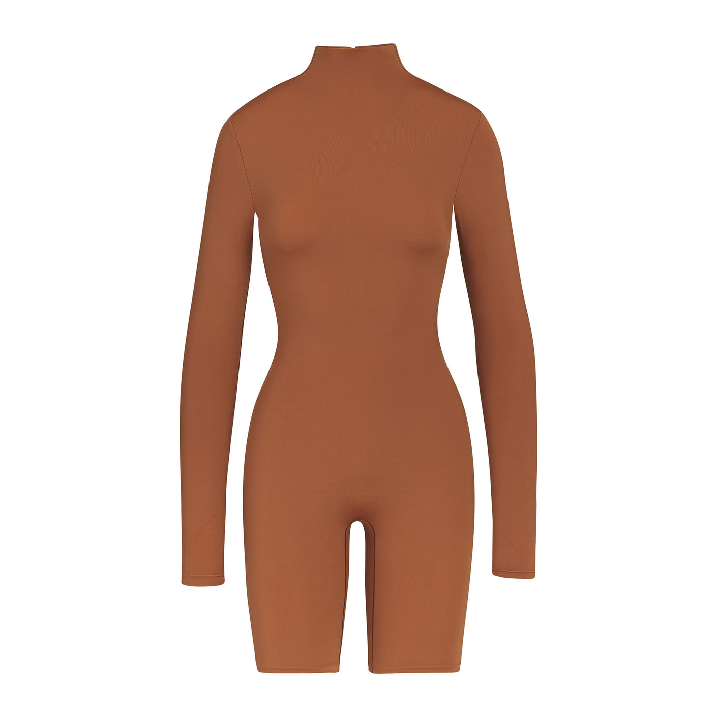 All-In-One Long Sleeve Mid Thigh Onesie - Caramel | SKIMS