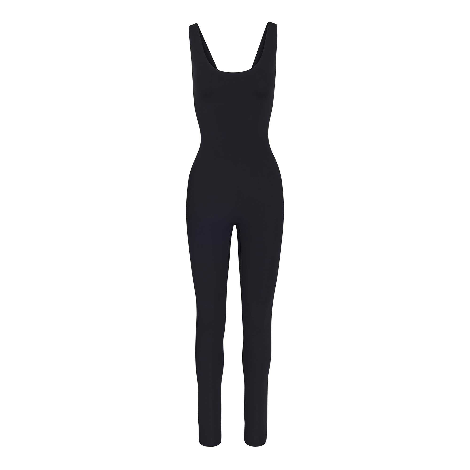 All-In-One Scoop Neck Onesie - Onyx | SKIMS