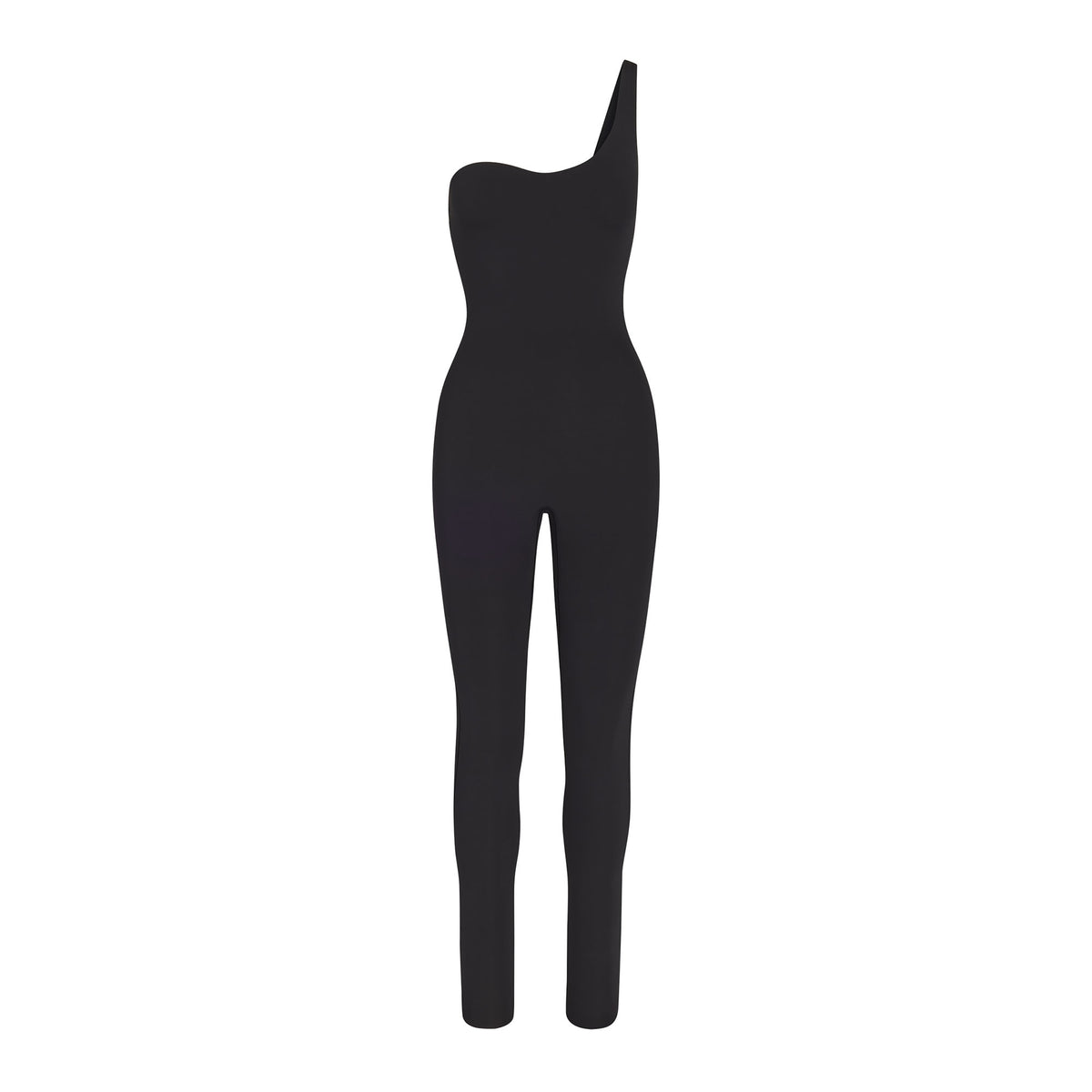 All-In-One One Shoulder Onesie - Onyx | SKIMS