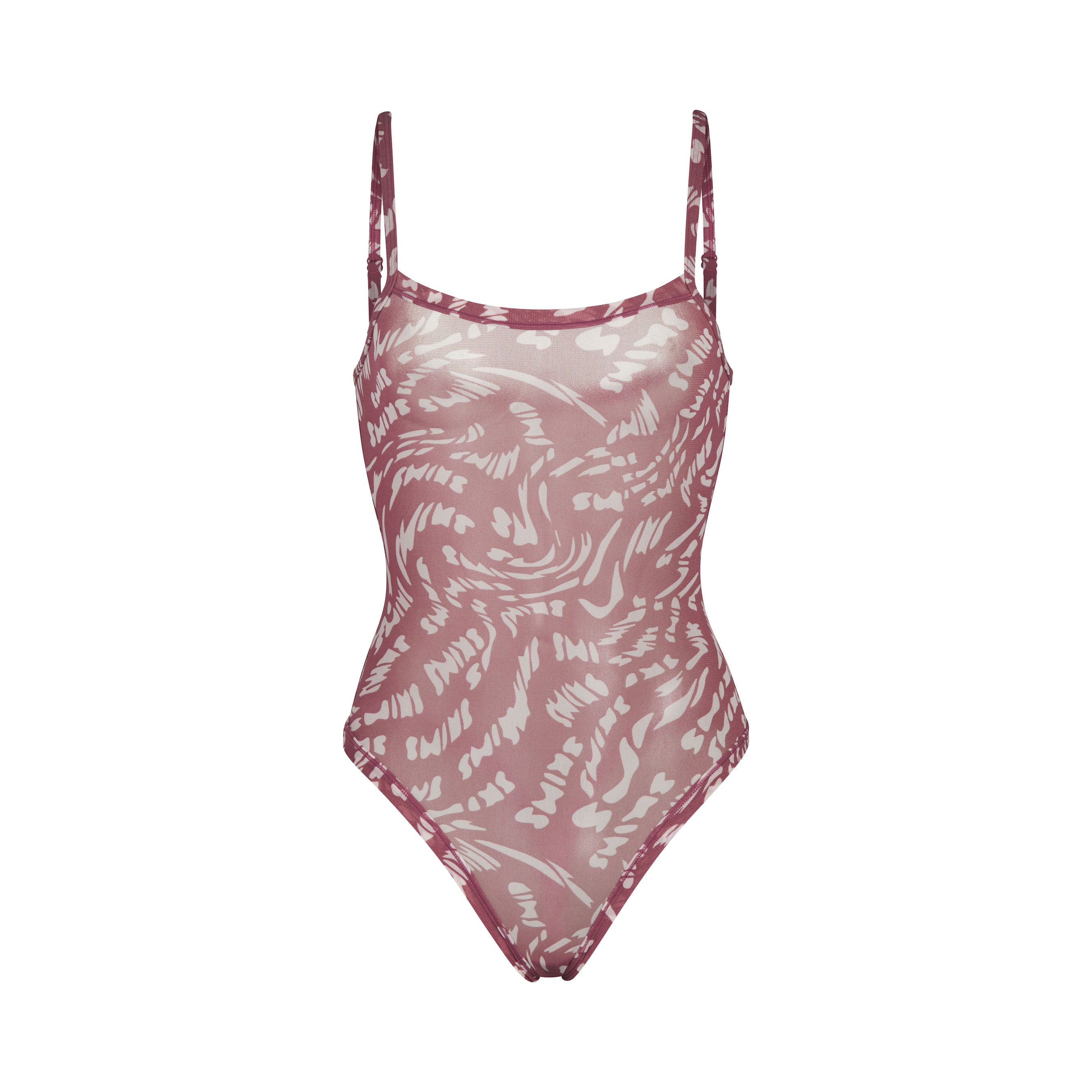 Summer Mesh Strappy Bodysuit - Raspberry Swirl | SKIMS