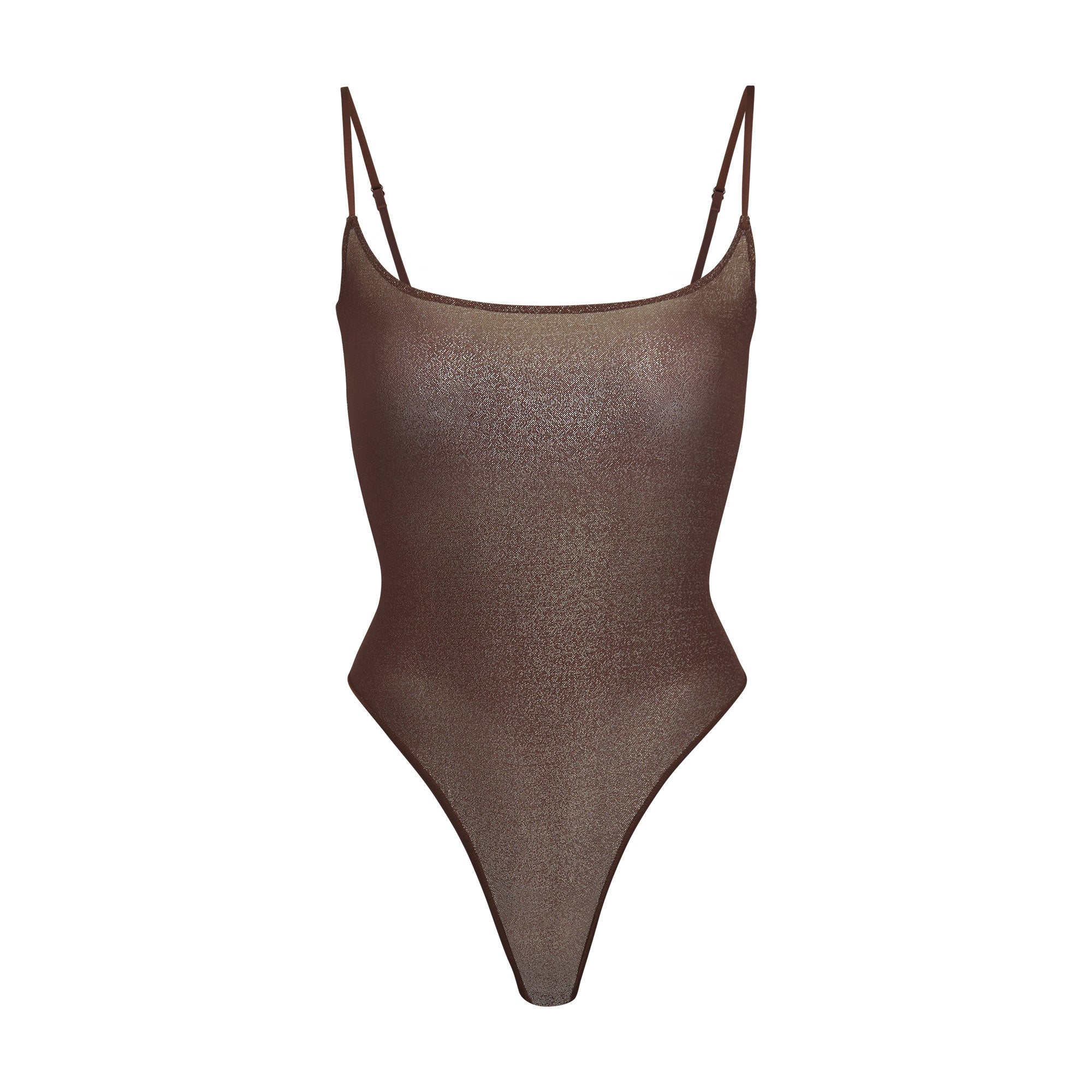 Shimmer Cami Bodysuit - Cocoa | SKIMS