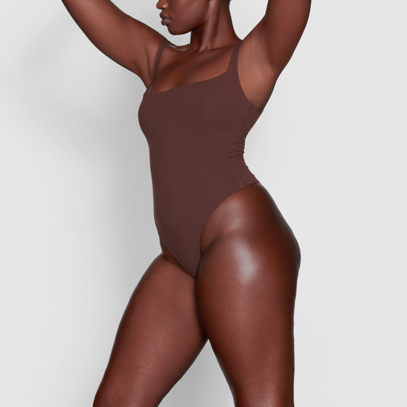 FITS EVERYBODY SQUARE NECK BODYSUIT | COCOA