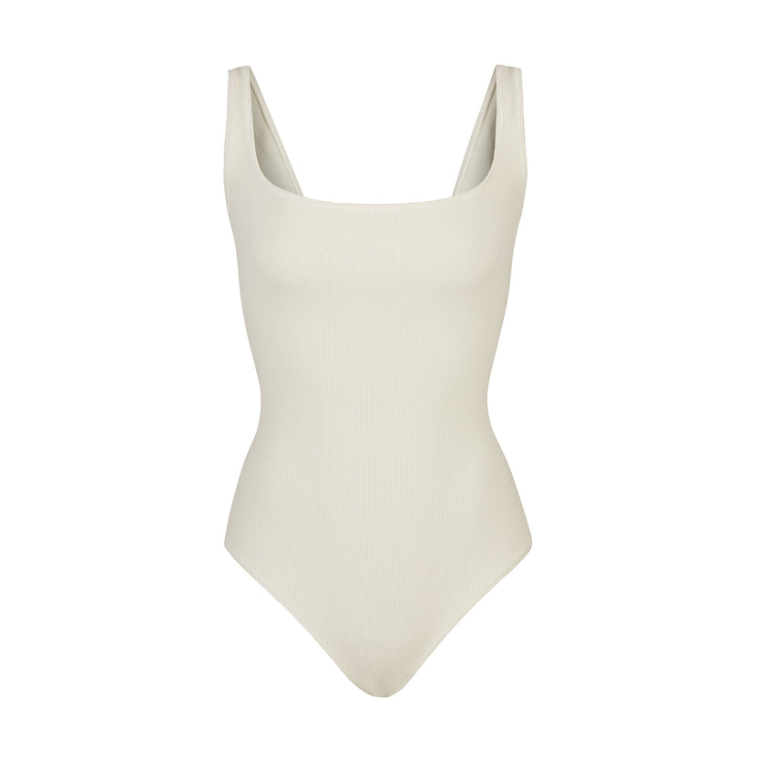 Cotton Rib Bodysuit - Bone | SKIMS