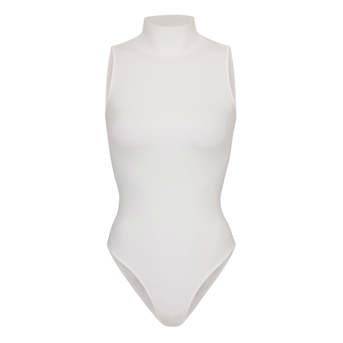 ESSENTIAL MOCK NECK SLEEVELESS BODYSUIT - MARBLE | SKIMS