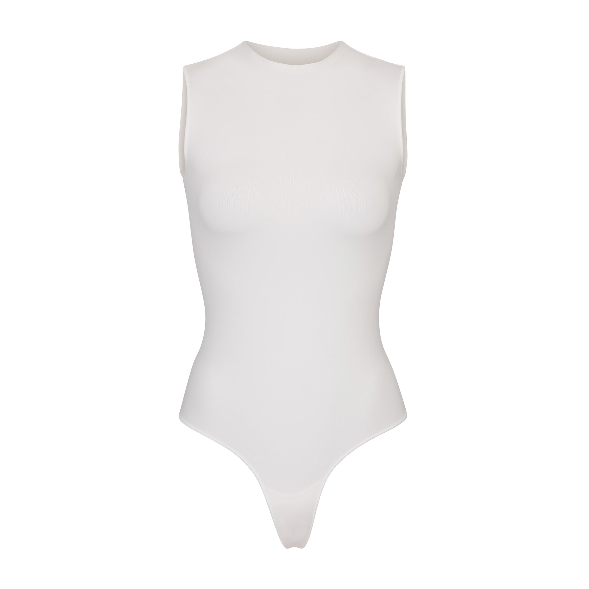 ESSENTIAL CREW NECK SLEEVELESS BODYSUIT - MARBLE | SKIMS