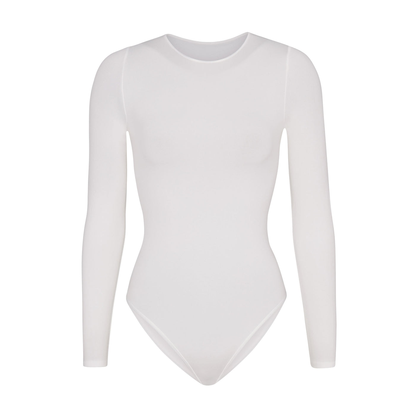 Light Essential Crew Neck Long Sleeve Bodysuit - Marble | SKIMS