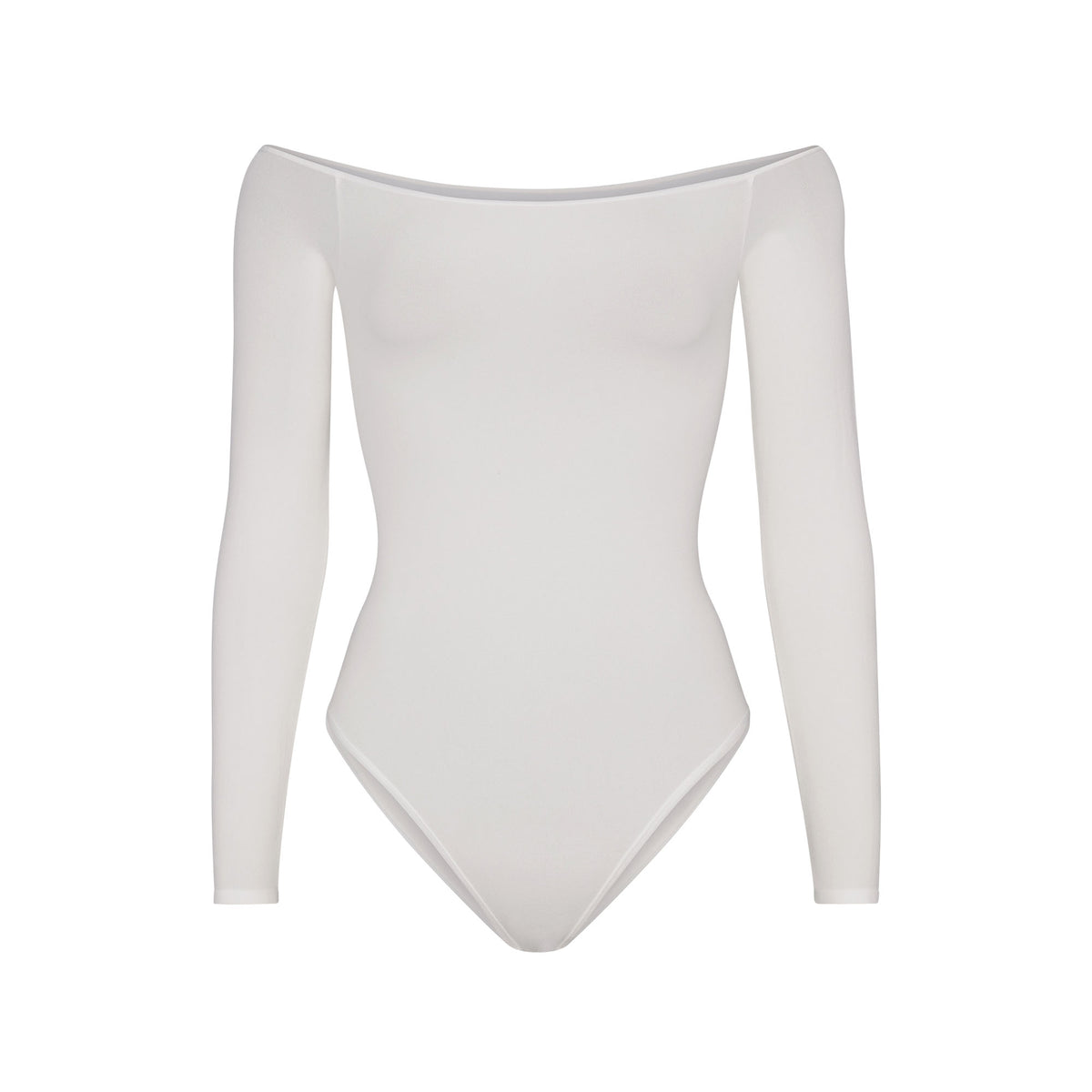 Light Essential Off The Shoulder Bodysuit - Marble | SKIMS
