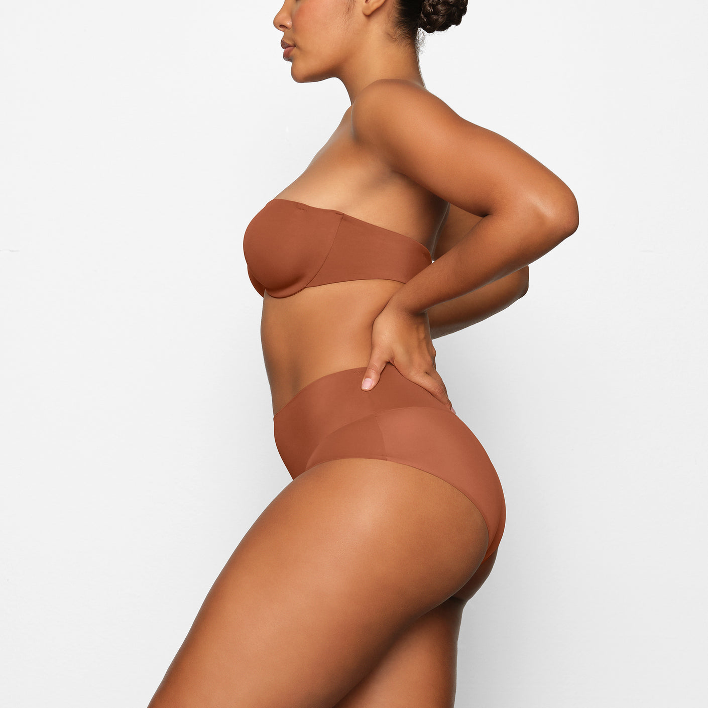 Mesh High Waist Brief  Nubian Skin - Nubian Skin