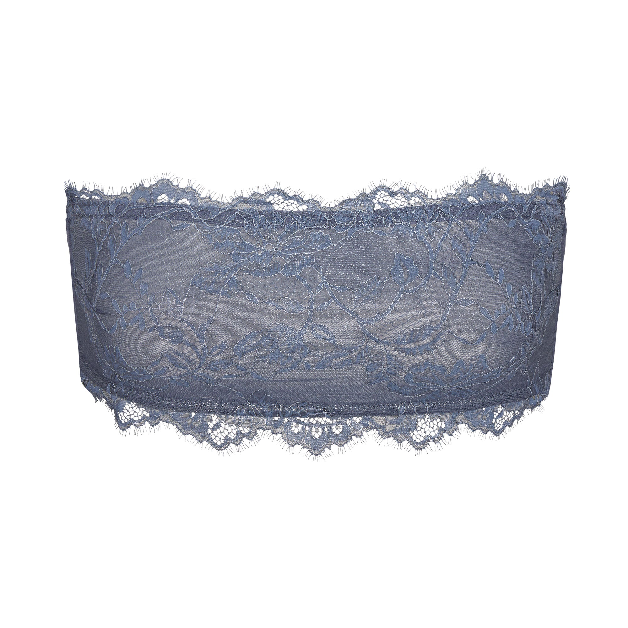 SKIMS LACE BANDEAU | THUNDER - SKIMS LACE BANDEAU | THUNDER