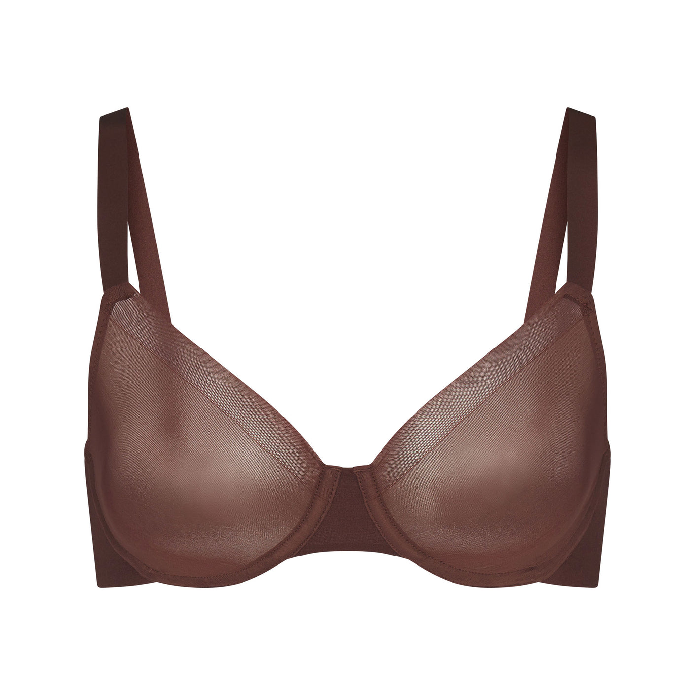 Track No Show Unlined Demi Bra - Red - 42 - C at Skims