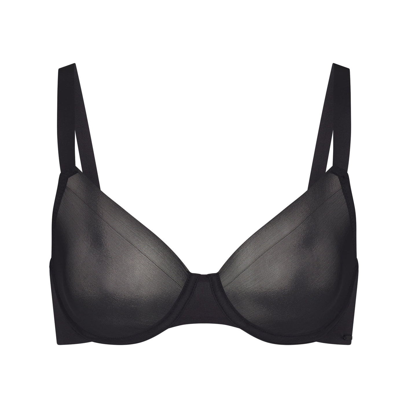 FITS EVERYBODY LACE UNLINED SCOOP BRA, ONYX
