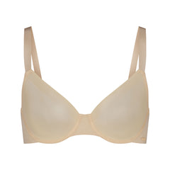 FITS EVERYBODY CORDED LACE UNLINED SCOOP BRA, BRONZE