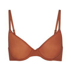 SKIMS Ultra Fine Mesh Underwire Scoop Bra 34B Bronze Tan Size