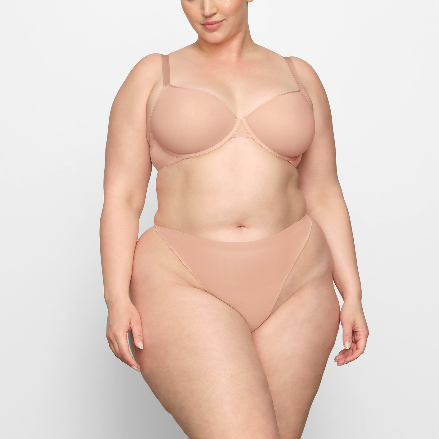 SKIMS bras launching today! wearing the weightless demi bra and