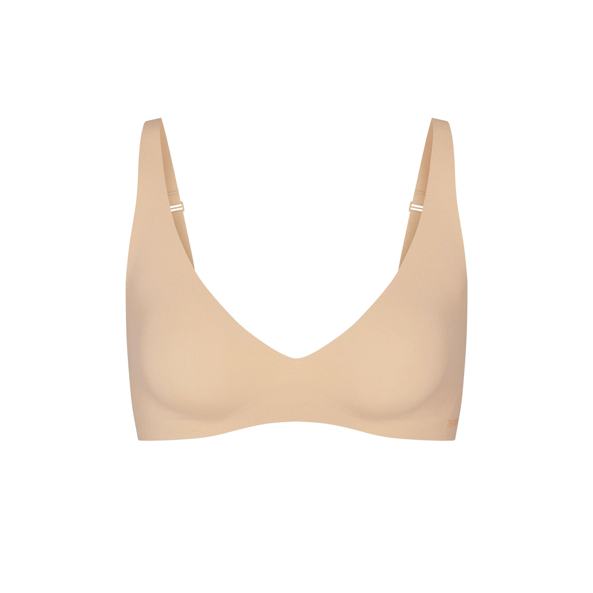 NAKED PLUNGE BRALETTE | CLAY