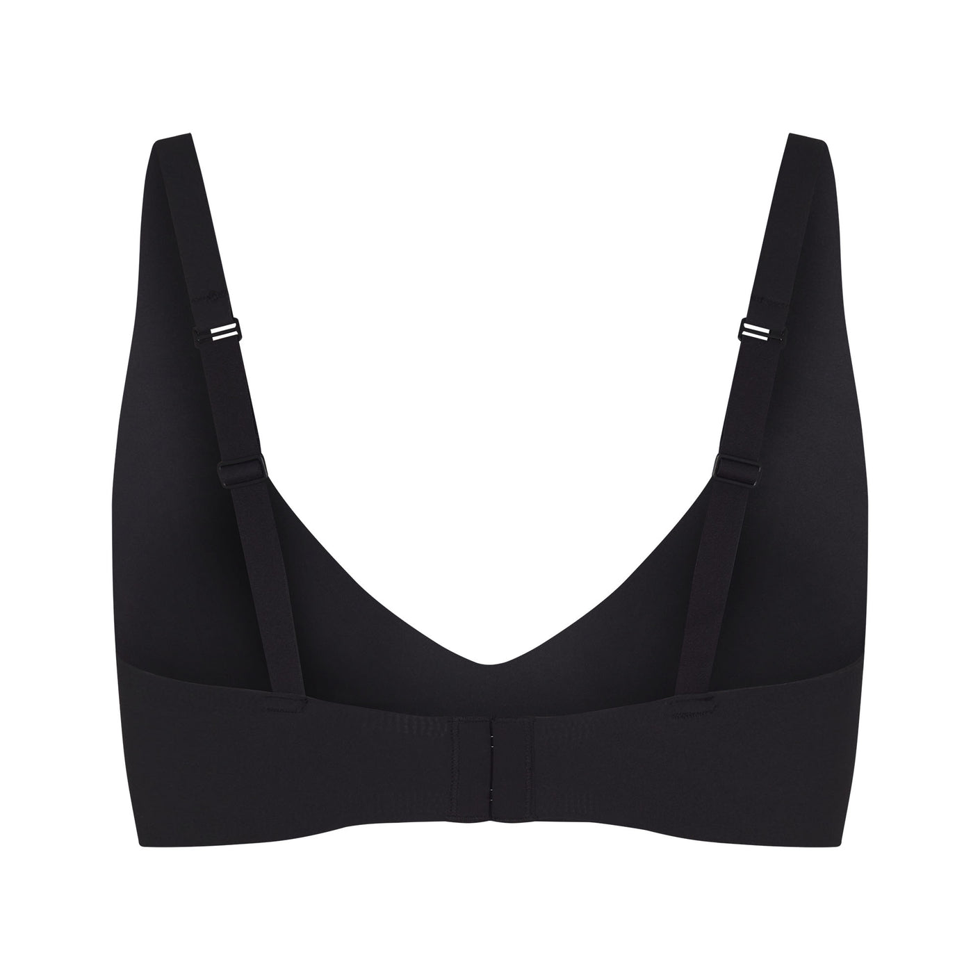 Womens Skims black Cotton-Blend Plunge Bralette