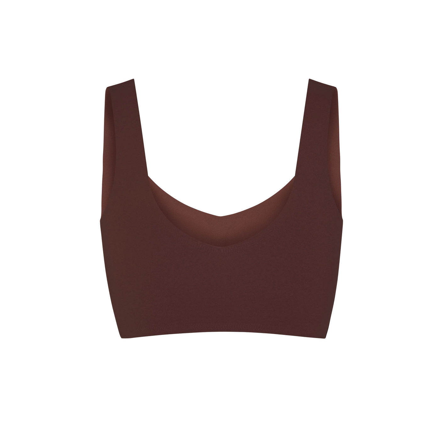 NAKED PLUNGE LONGLINE BRALETTE | UMBER