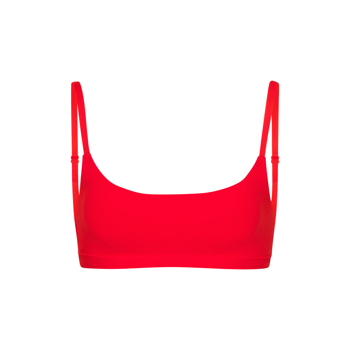 Cotton Jersey Scoop Bralette - Ruby | SKIMS