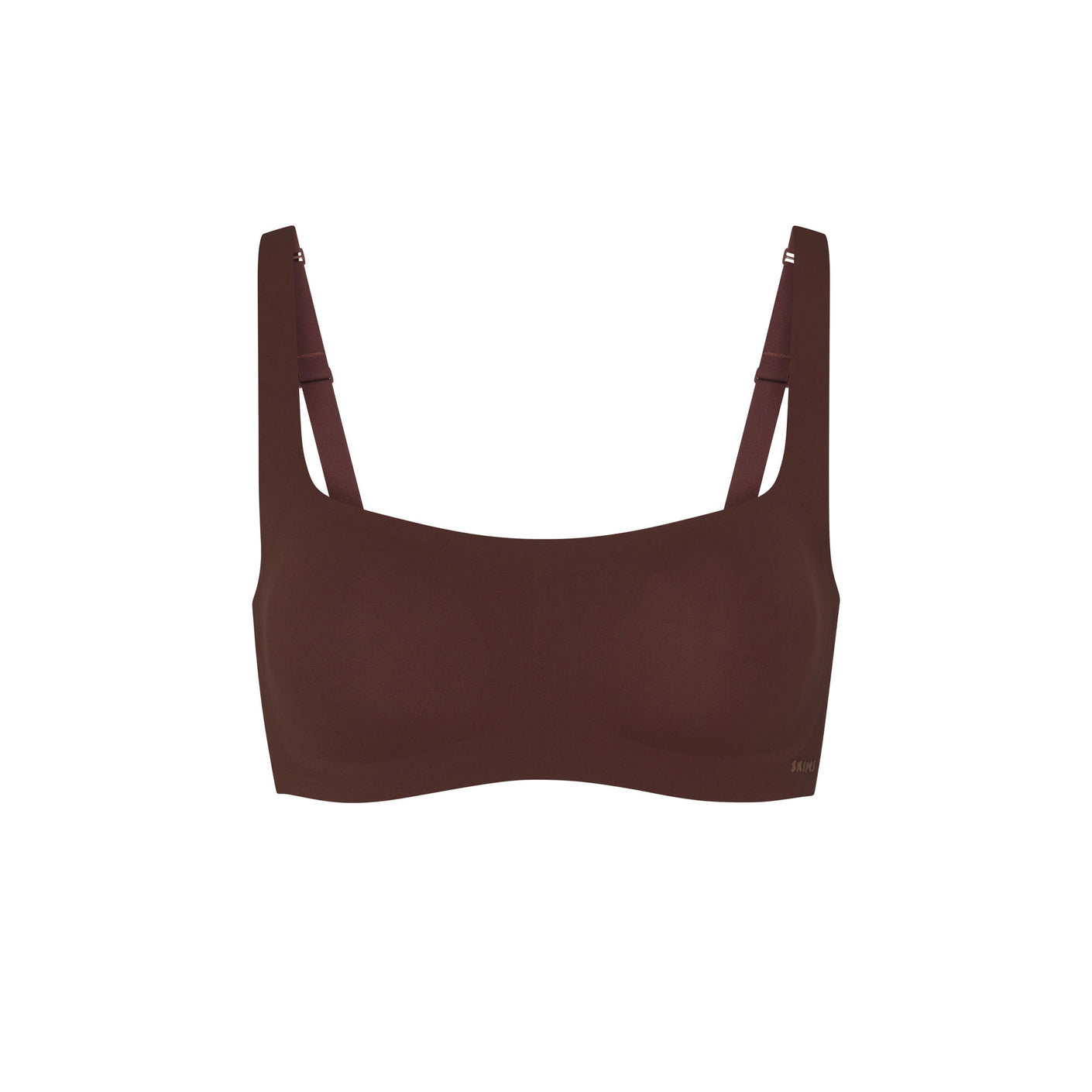 SKIMS Cocoa Brown Wet Jersey Cutout Tank Bralette High Cut Panty