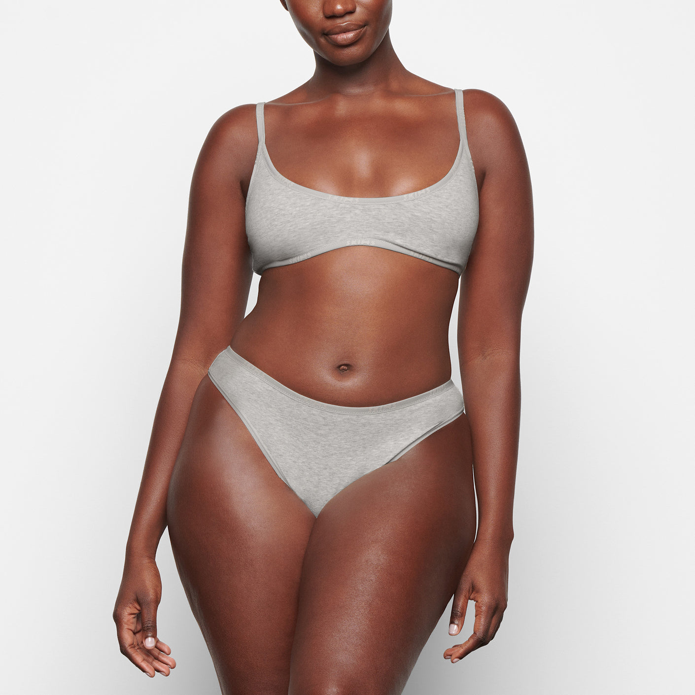 SKIMS Cotton Plunge Bralette in Iris Mica XS - $75 New With Tags - From  Matilda