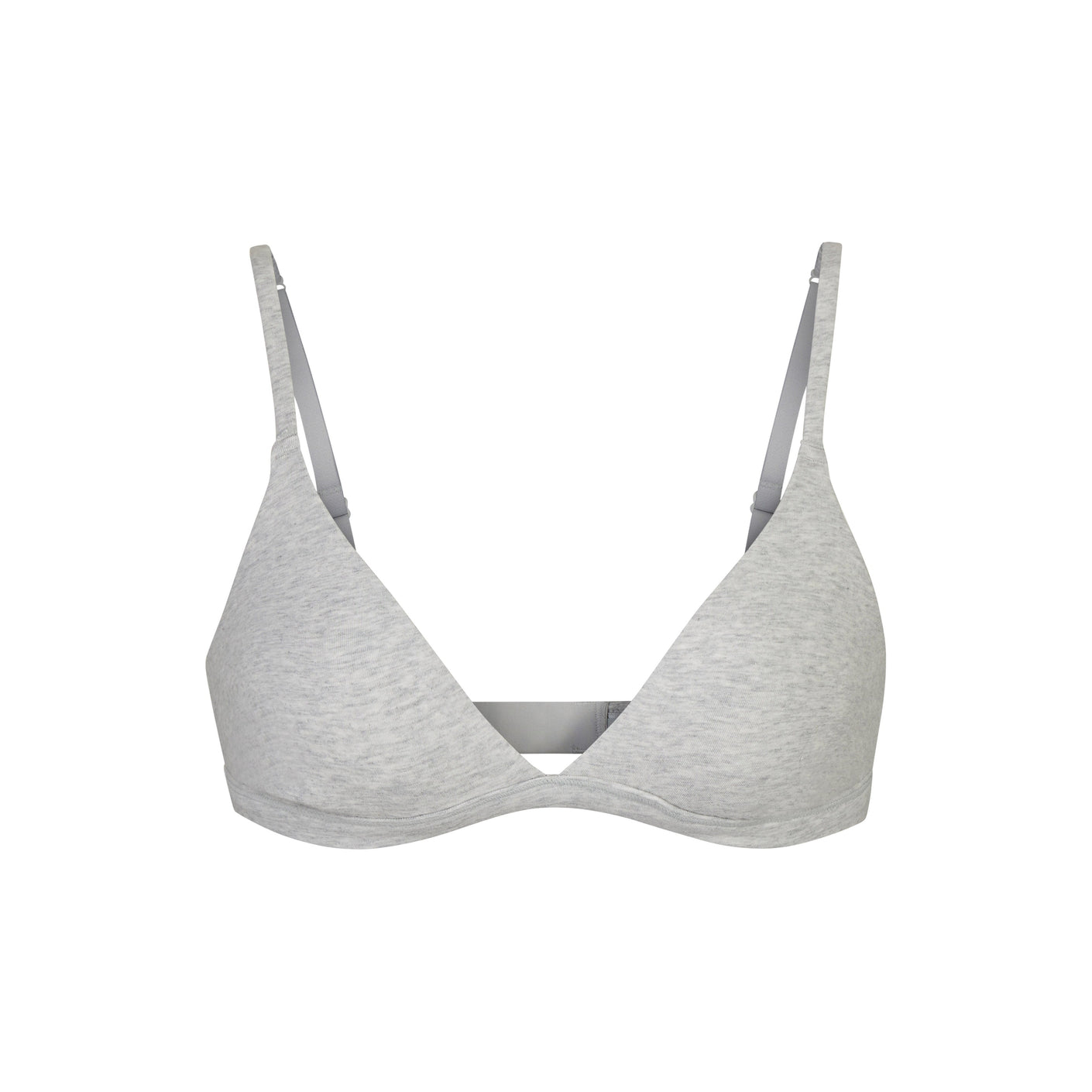 butwhatshouldiwear wears the Cotton Triangle Bralette and Cotton Rib Brief  in Bone — available now in sizes XXS - 4X at SKIMS.COM.
