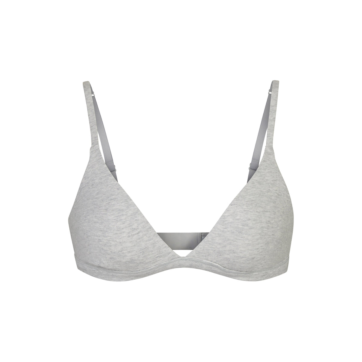 Cotton Jersey Triangle Bralette - Light Heather Grey | SKIMS