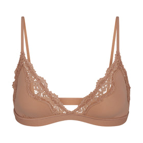 Womens Skims nude Lace-Trim Fits Everybody Triangle Bralette