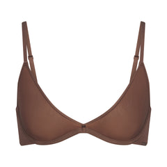 NO SHOW UNLINED DEMI BRA | BRONZE