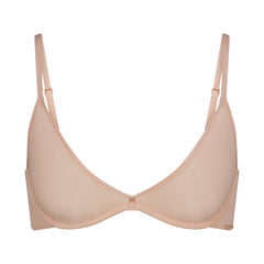 SKIMS NWT Wireless Form Push Up Plunge Bra in color clay size