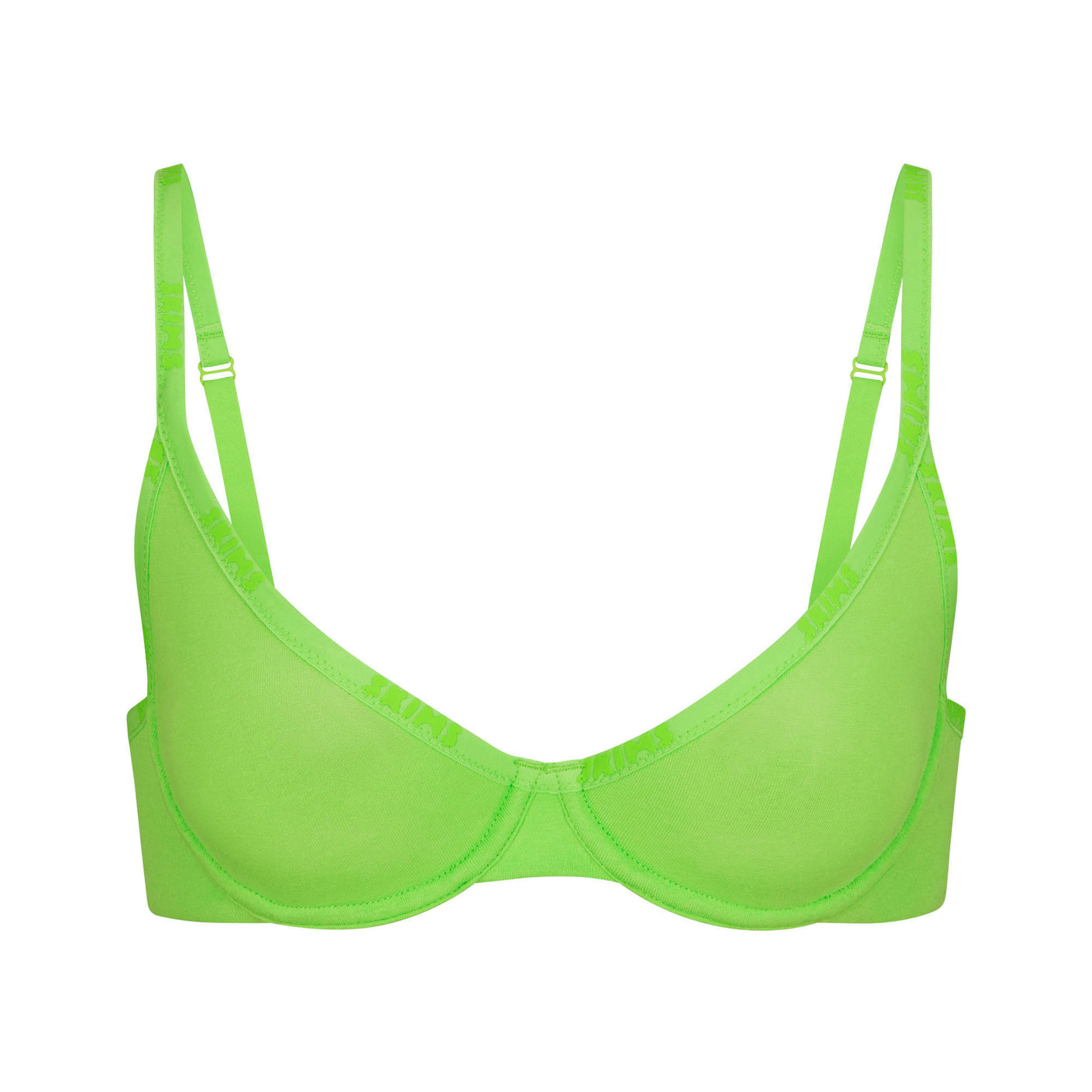 green cotton regular bra