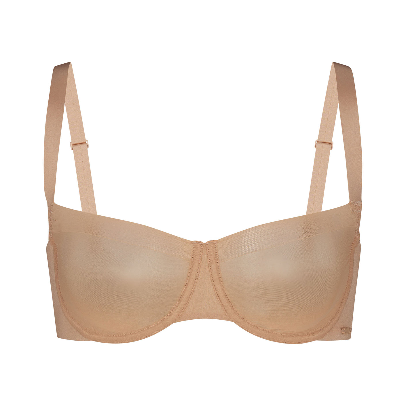 STRETCH SATIN UNLINED SCOOP BRA | NEPTUNE