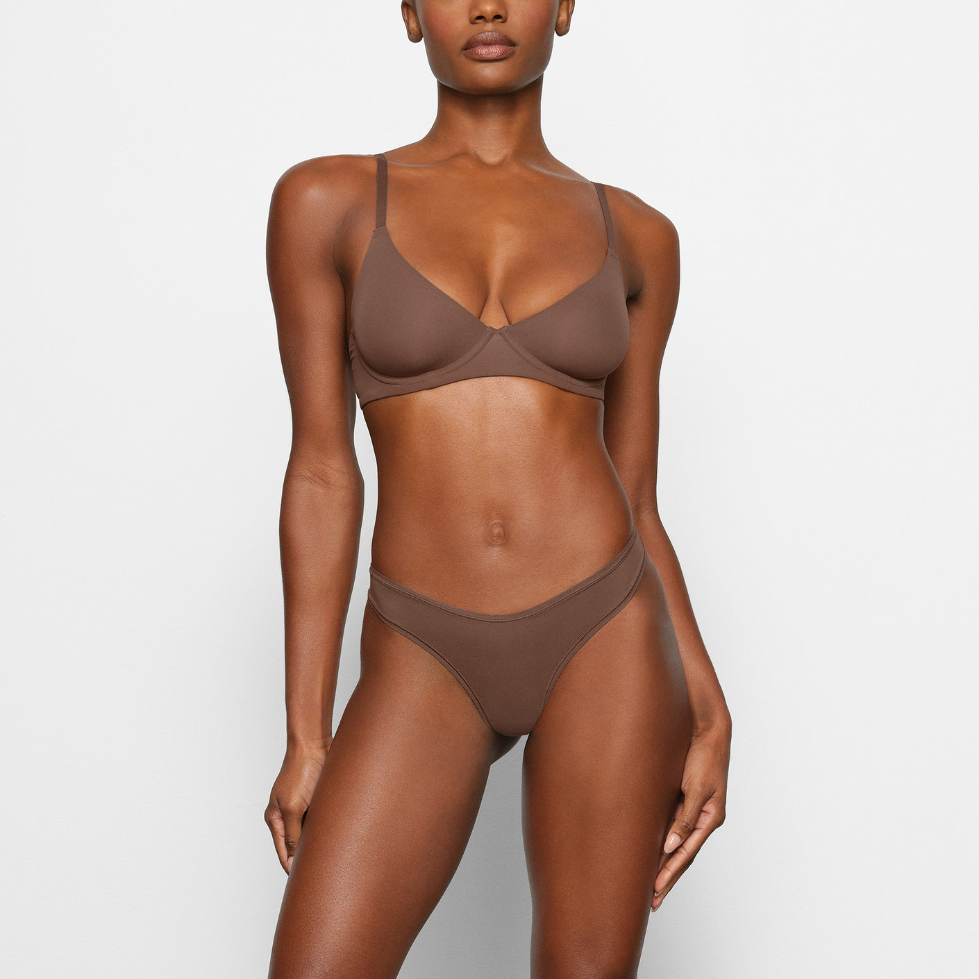 Track Fits Everybody Unlined Demi Bra - Bronze - 36 - D at Skims