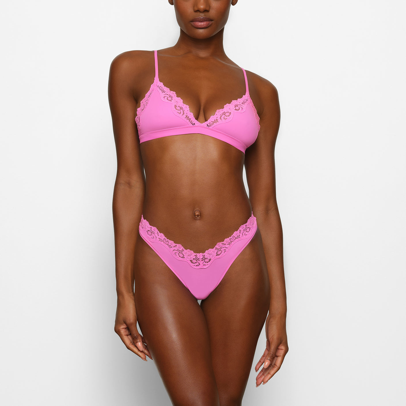 SKIMS on X: The Cotton Triangle Bralette ($32) is designed with a