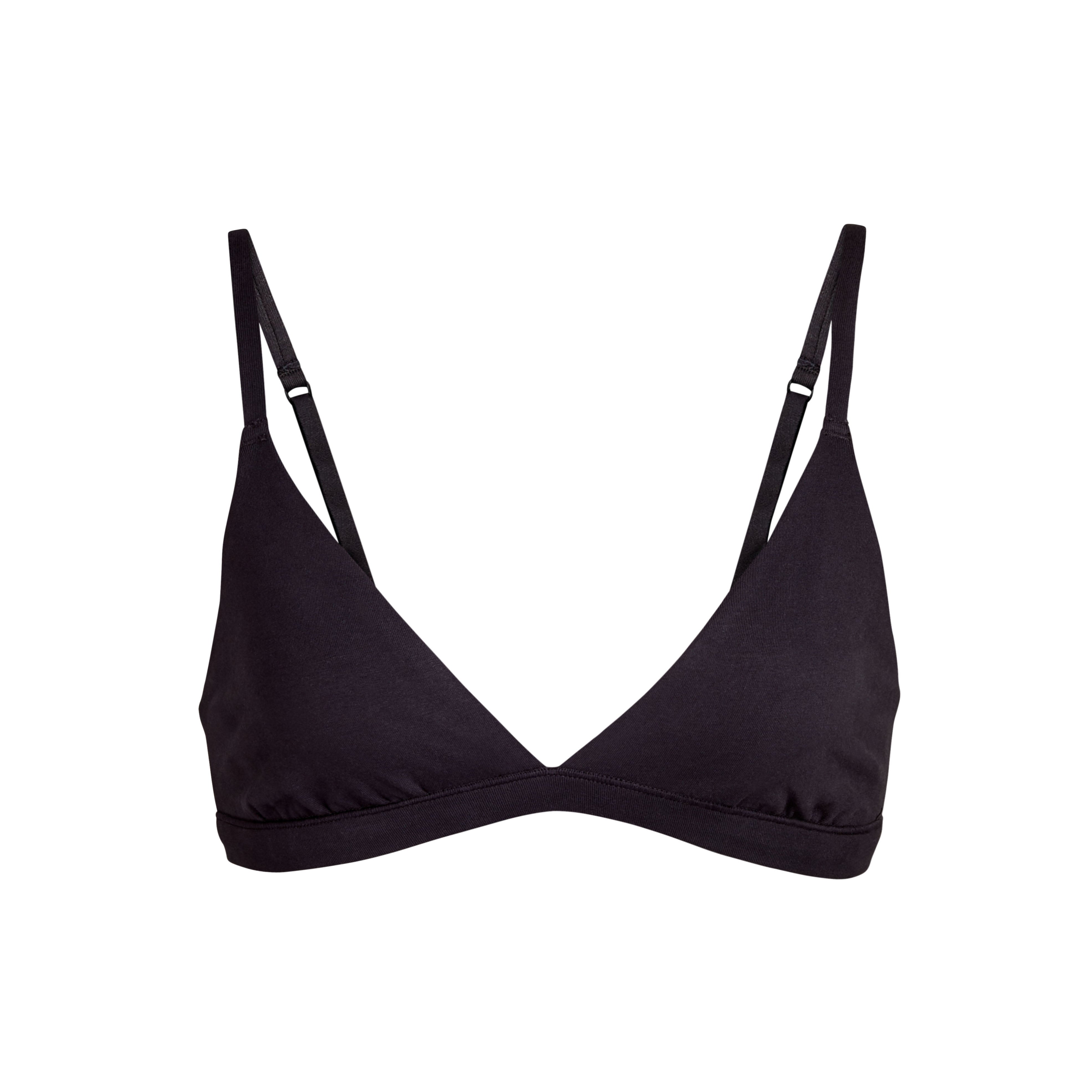 COTTON TRIANGLE BRALETTE | SOOT - COTTON TRIANGLE BRALETTE | SOOT