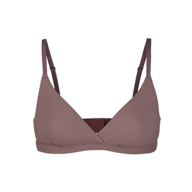 SKIMS Sienna Jelly Sheer Scoop-neck Stretch-woven Bra - One-color