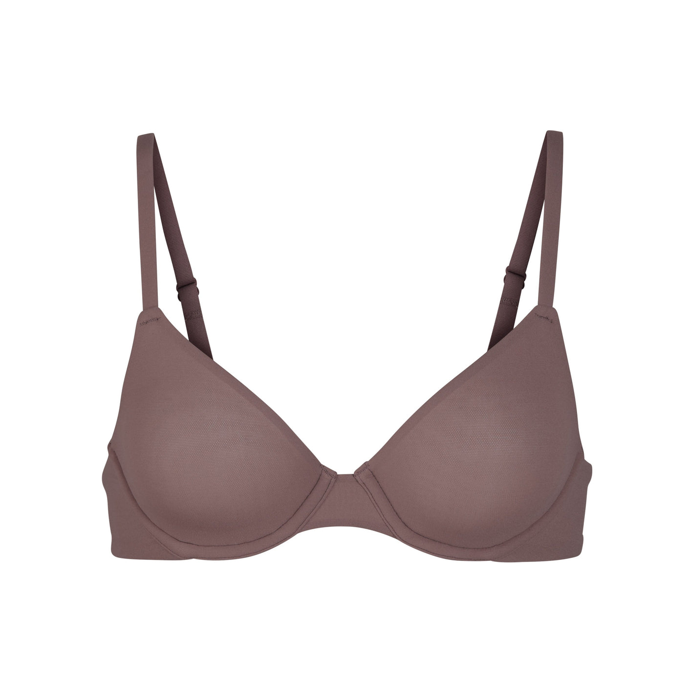 FITS EVERYBODY UNLINED UNDERWIRE BRA, UMBER