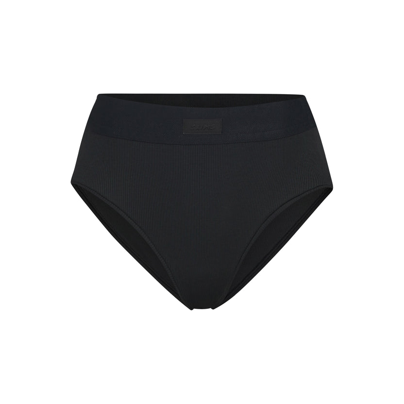 Cotton Rib Brief - Soot | SKIMS