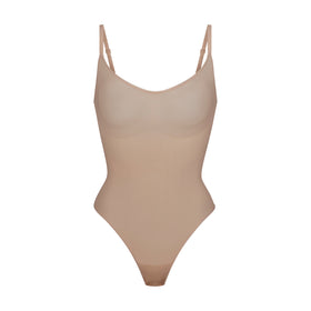 Skims Everyday Sculpt Ruched Stretch-woven Body in Natural