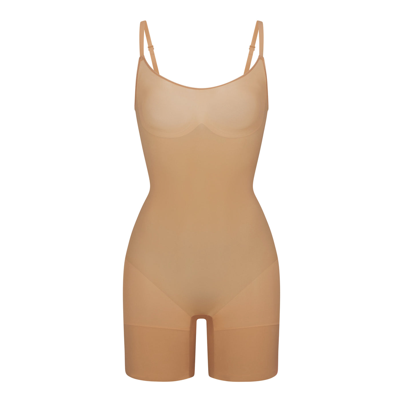 EVERYDAY SCULPT MID THIGH BODYSUIT | OCHRE