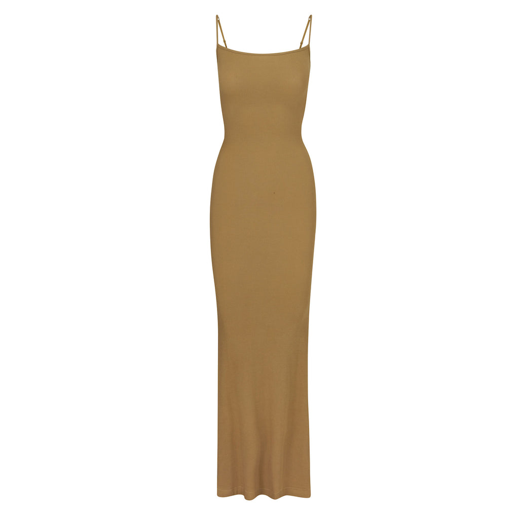 Soft Lounge Long Slip Dress - Gold | SKIMS